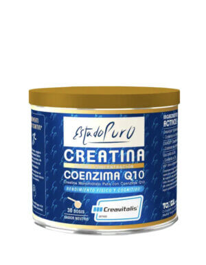 Creatina + coenzima Q10  PESO NETO: 105,5 g, 30 DOSIS – SABOR NEUTRO - TONGIL